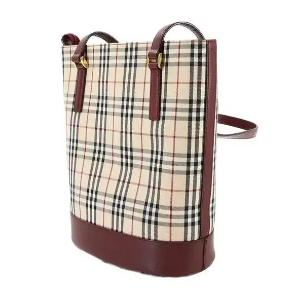 BURBERRY Beige Leather Tote Bag - Picture 3 of 9